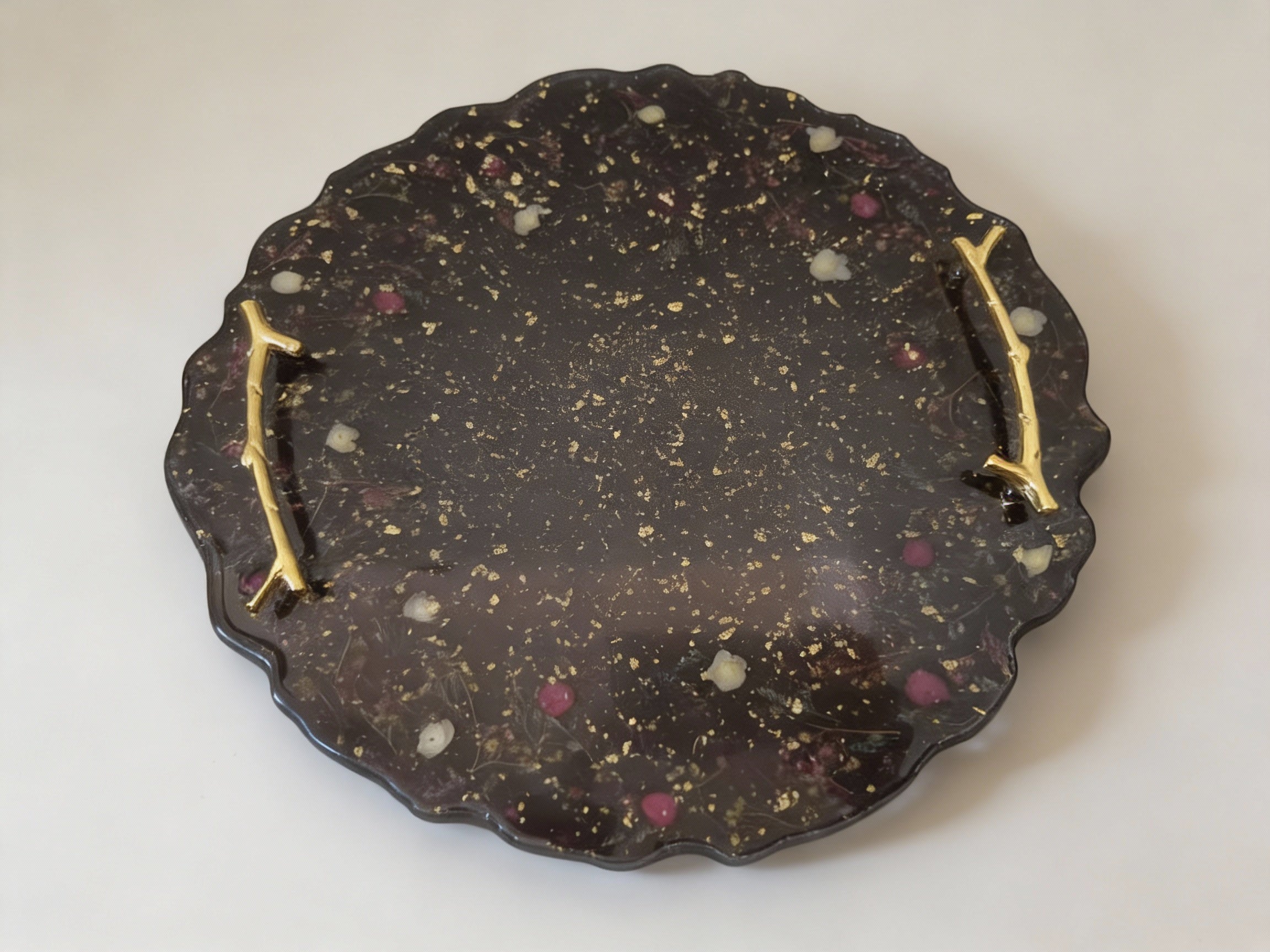 Black Petal Tray